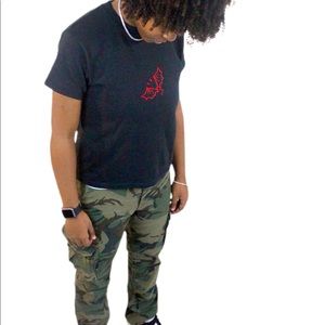 Devil Wings Embroidery T-Shirt